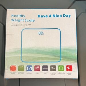 Digital Weight Scale with LCD Display - White